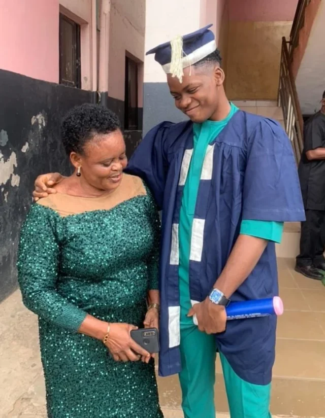 Graduand with proud mother